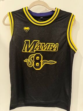 Kobe Bryant #8/#24 Mamba Kids Sleeveless Basketball Jersey - Large